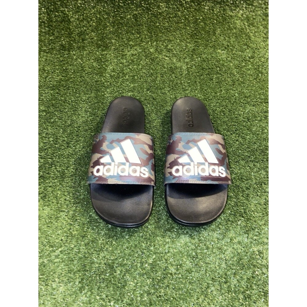 Adidas Adilette Comfort Camo Slide Sandal Men’s Size 12 Flipflop Slip On Shoes